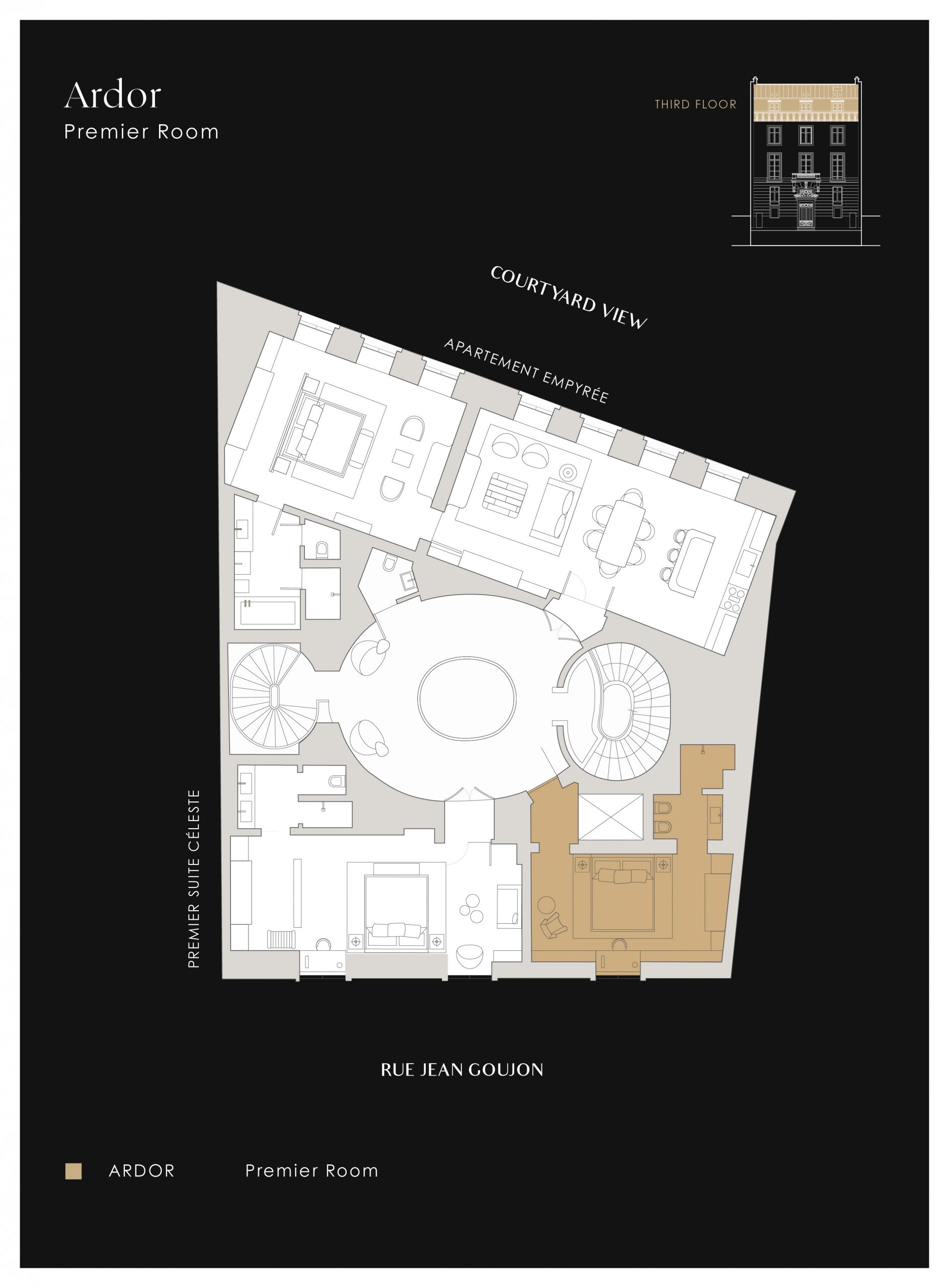 Plan of apartment Ardor