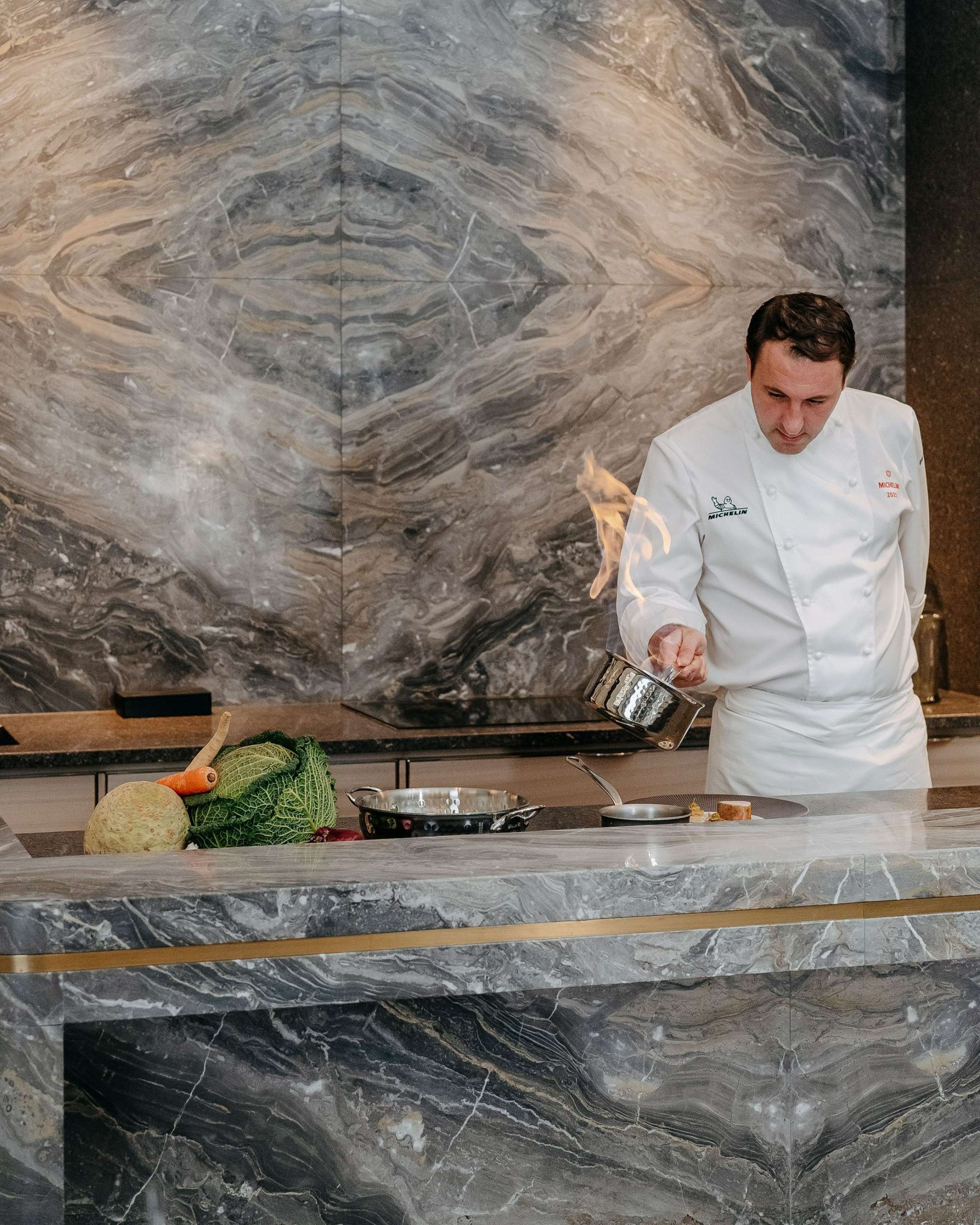 star chef Sébastien Sanjou who cooks star chef Sébastien Sanjou who cooks