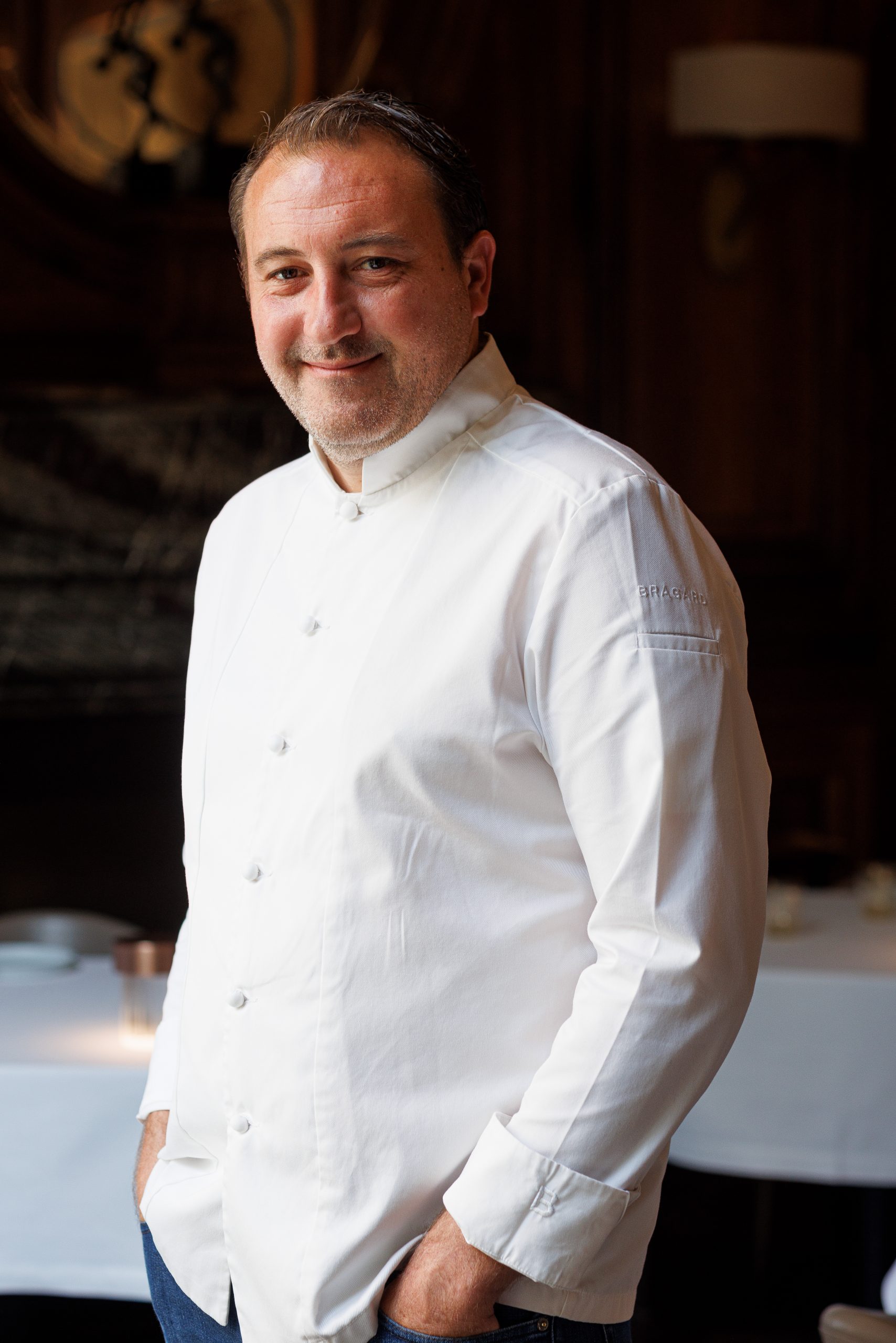      Portrait of star chef Sébastien Sanjou